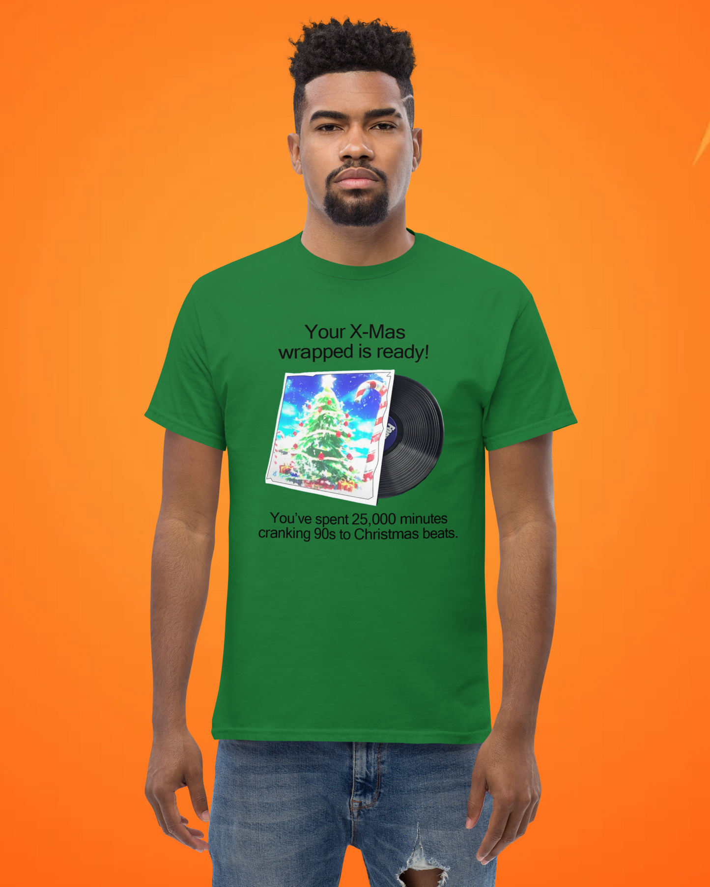"Christmas wrapped" tee
