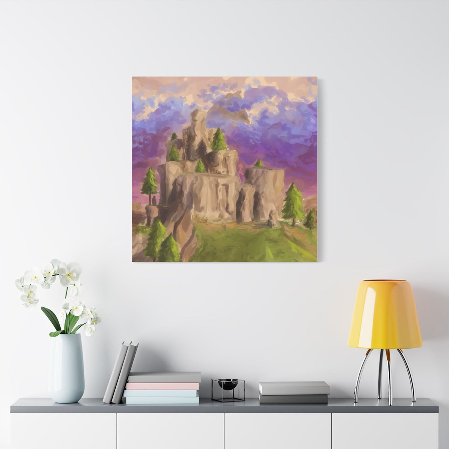Salty springs mountain canvas