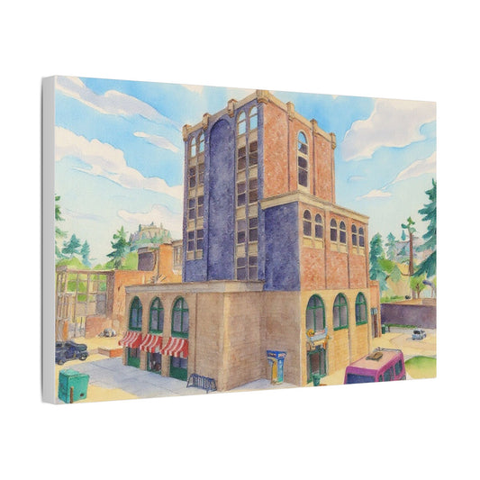 Tilted towers Canvas