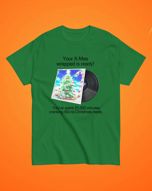 "Christmas wrapped" tee