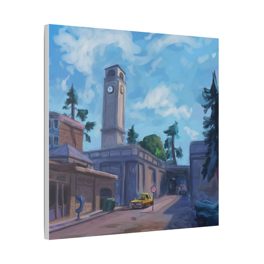 Tilted Towers canvas