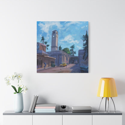 Tilted Towers canvas